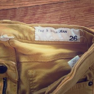 Yellow Rag & Bone Capris